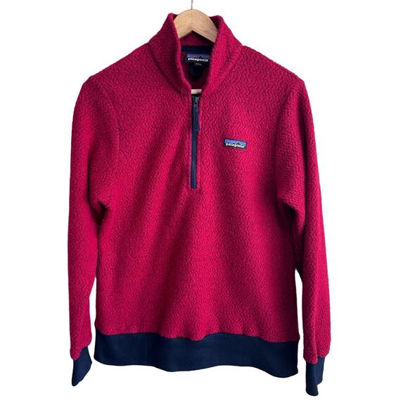 Patagonia Sweaters - Patagonia Woolyester Fleece Pullover Oxide Red S